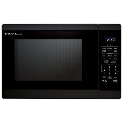 Sharp 20 in 1.4 cu. ft. Countertop Microwave with 11 Power Levels & Sensor Cooking Controls - Black
