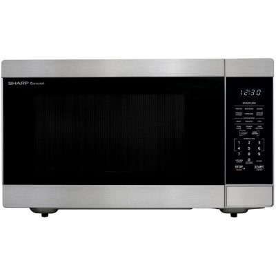 Sharp 24 in. 2.2 cu. ft. Countertop Microwave with 11 Power Levels & Sensor Cooking Controls - Stainless Steel