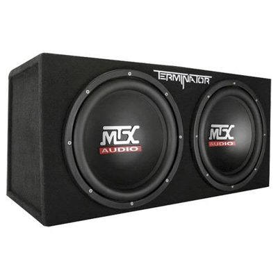 MTX Terminator Series Dual 12" 2 Ohm Sealed Subwoofer Box