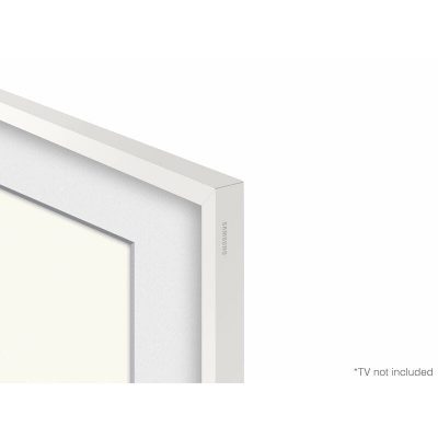 Samsung 55" The Frame Customizable Bezel Compatible with Samsung 2021-2024 The Frame TVs - Modern White