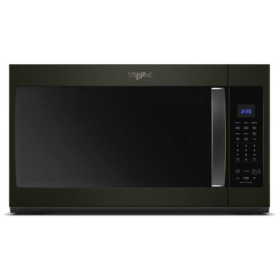 Whirlpool 30" 1.9 Cu. Ft. Over-the-Range Microwave with 10 Power Levels, 300 CFM & Sensor Cooking Controls - Fingerprint Resistant Black Stainless