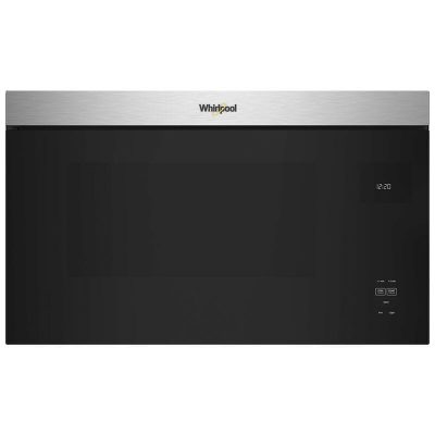 Whirlpool 30 in. 1.1 cu. ft. Over-the-Range Microwave with 10 Power Levels, 300 CFM & Sensor Cooking Controls - Fingerprint Resistant Stainless Steel