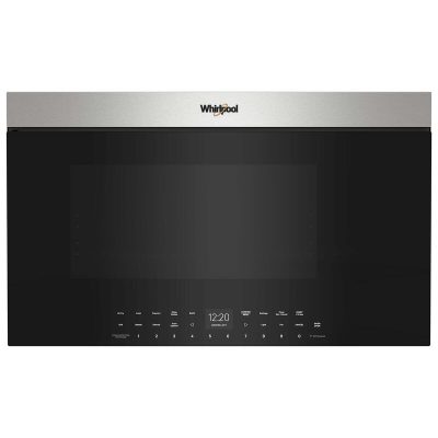 Whirlpool 30 in. 1.1 cu. ft. Over-the-Range Smart Microwave with 10 Power Levels, 400 CFM & Sensor Cooking Controls - Stainless Steel