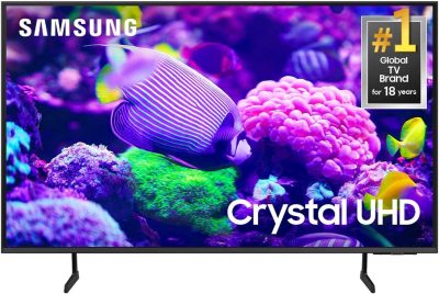 SAMSUNG 55-Inch Class Crystal UHD 4K DU7200 Series HDR Smart TV w/Object Tracking Sound Lite, PurColor, (UN55DU7200, 2024 Model)