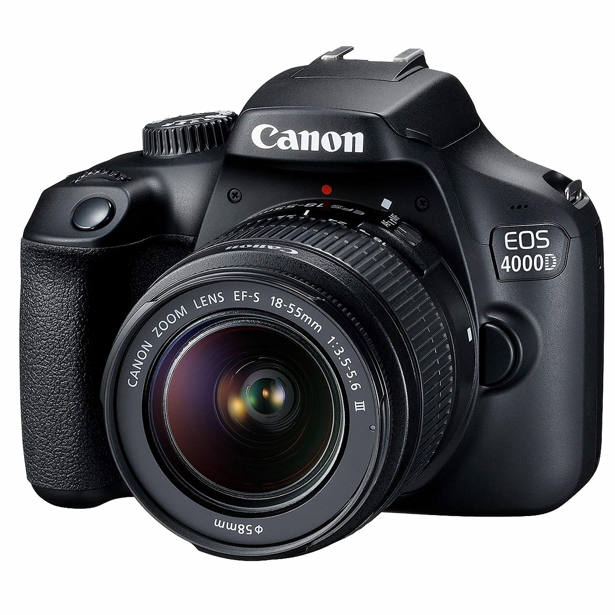 Canon EOS 4000D DSLR Camera Kit | EF-S 18–55mm f/3.5–5.6 III Lens, 18MP APS-C Sensor, Full HD Video, Wi-Fi, 32GB SD Card Included