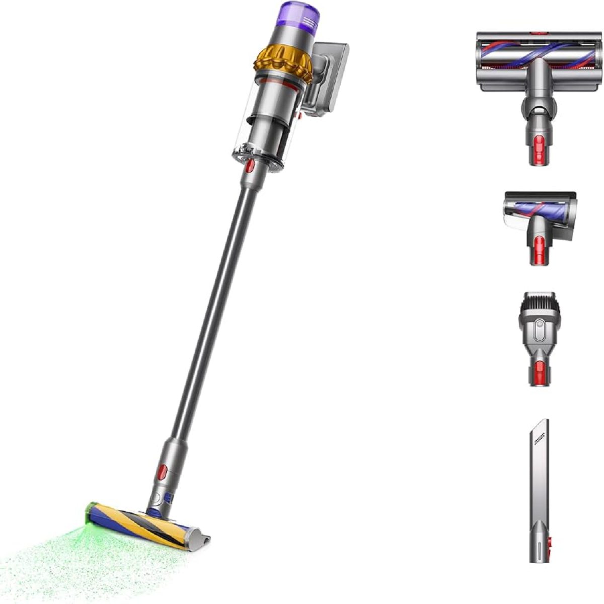 DYSON V15s Detect Submarine Cordless Vacuum Cleaner - Nickel & Yellow