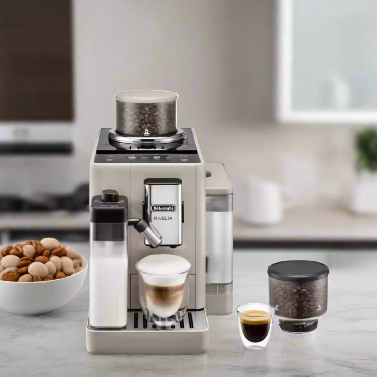 DELONGHI Rivelia EXAM440.55.BG Bean to Cup Coffee Machine - Beige