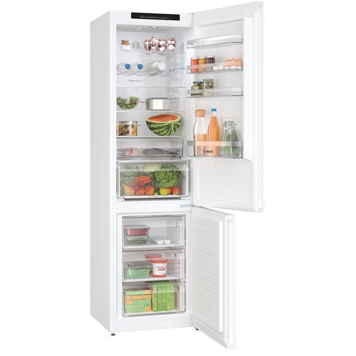 BOSCH Series 4 KGN392WDFG 70/30 Fridge Freezer - White