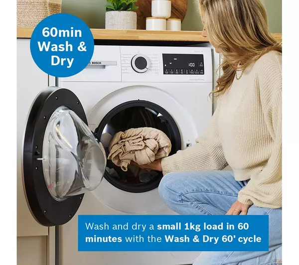 BOSCH Series 6 WNG25401GB AntiStain 10.5 kg Washer Dryer - White - Image 4
