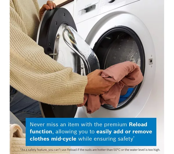 BOSCH Series 6 WNG25401GB AntiStain 10.5 kg Washer Dryer - White - Image 9