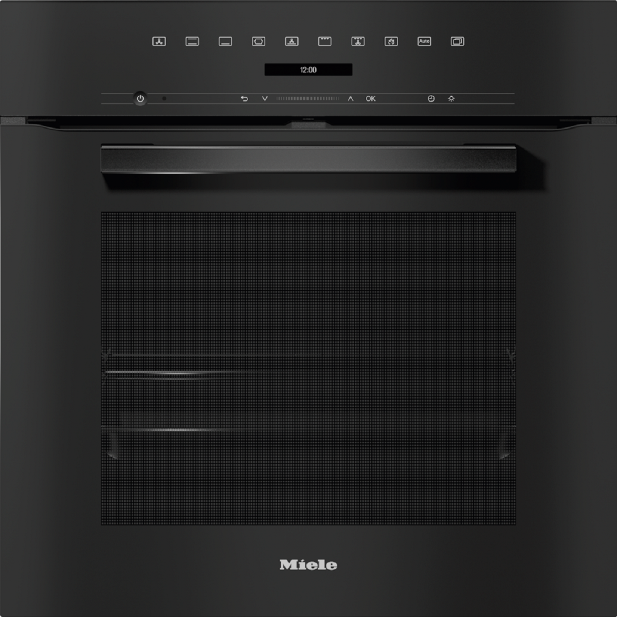 Miele H7260BP – Built-In Single Oven with Pyrolytic Cleaning | 76L Capacity, Touch Display, MoisturePlus Baking, Precision Cooking – Obsidian Black